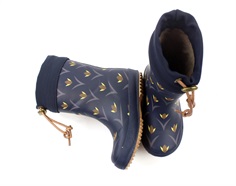 Bisgaard vintergummistøvle tulip blomster med uldfoer